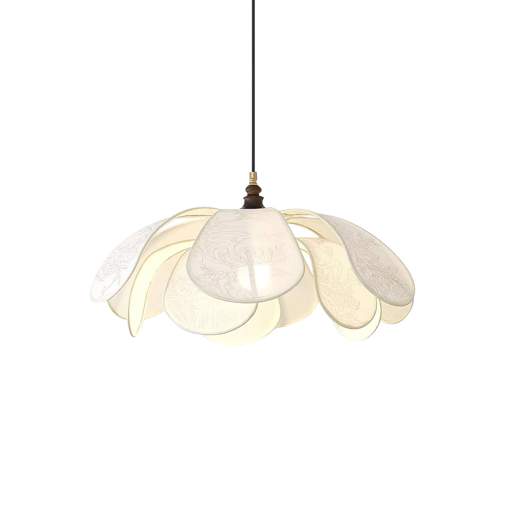 Blumen Pendelleuchte im Vintage Stil Elegante Hängeleuchte