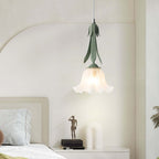 Blumen Pendelleuchte im Vintage Design Elegante Hängeleuchte