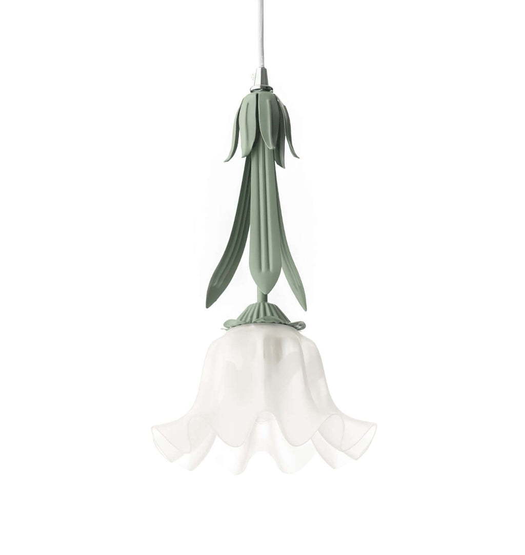 Blumen Pendelleuchte im Vintage Design Elegante Hängeleuchte