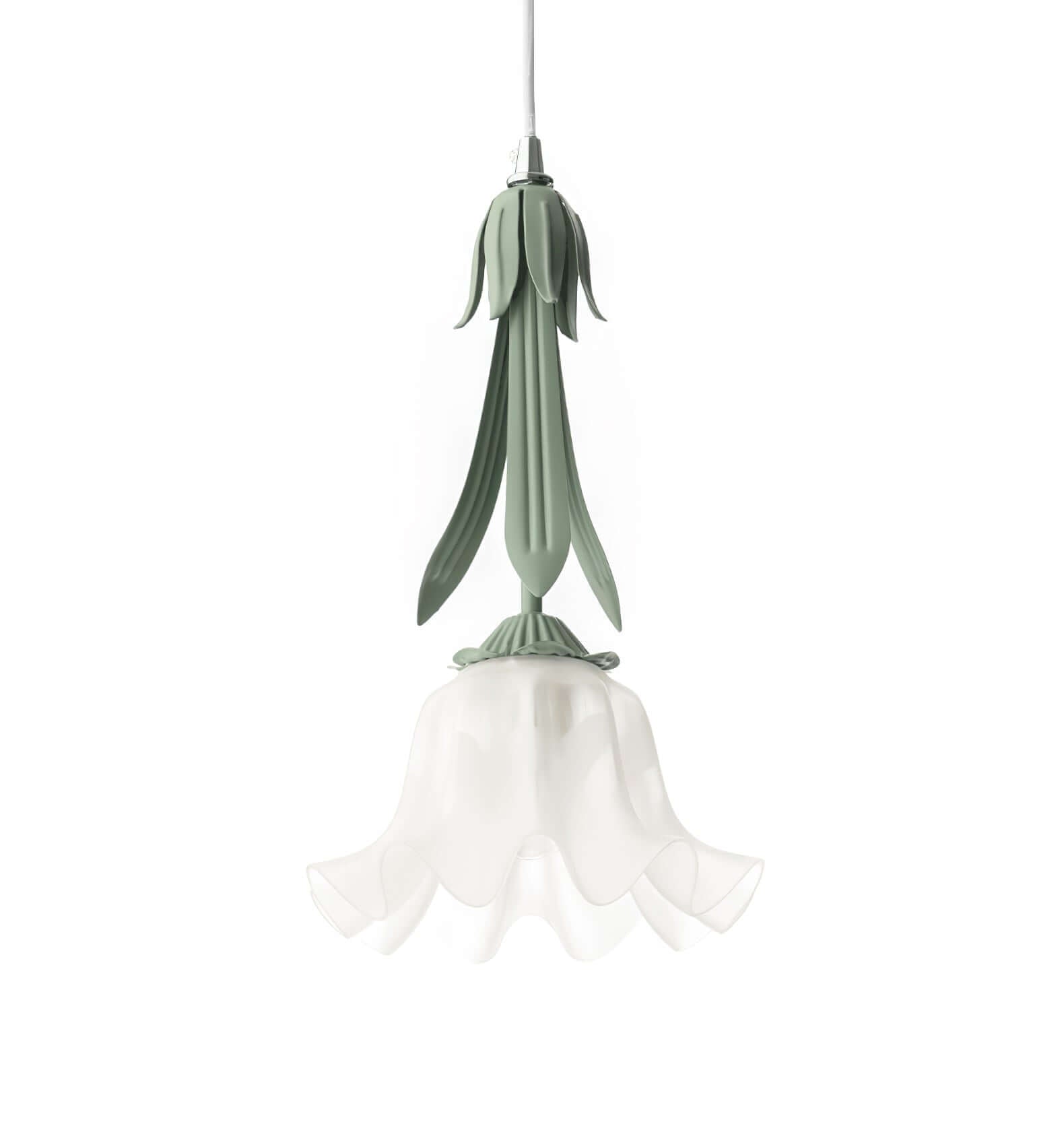 Blumen Pendelleuchte im Vintage Design Elegante Hängeleuchte