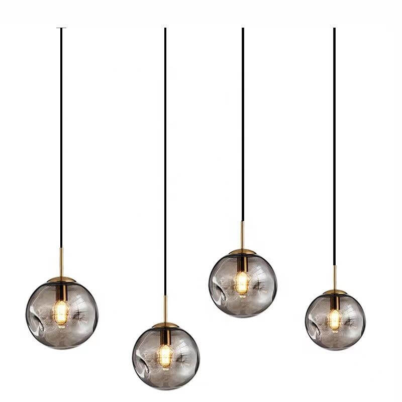 Moderne Glas Pendelleuchte Kugel Runde Hängeleuchte