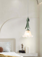 Blumen Pendelleuchte im Vintage Design Elegante Hängeleuchte