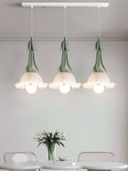 Blumen Pendelleuchte im Vintage Design Elegante Hängeleuchte