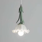 Blumen Pendelleuchte im Vintage Design Elegante Hängeleuchte