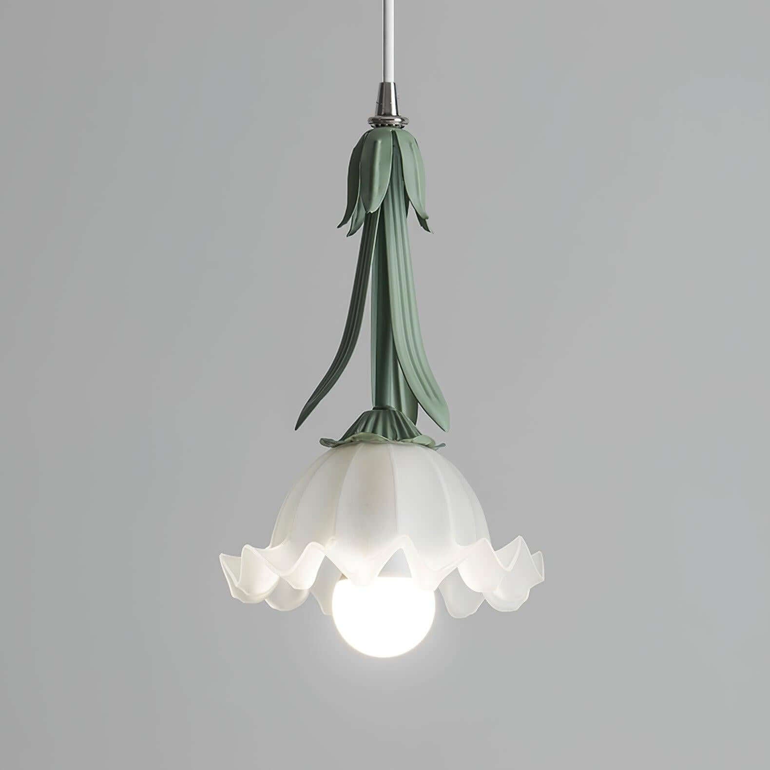 Blumen Pendelleuchte im Vintage Design Elegante Hängeleuchte