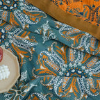 Baumwoll Tagesdecke mit Boho Muster Doppellagige Wohndecke
