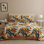 Baumwoll Tagesdecke mit Boho Muster Doppellagige Wohndecke