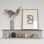 Modernes Metall Wandregal Minimalistisches Schweberegal