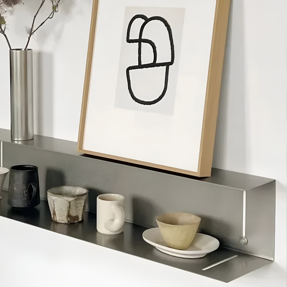 Modernes Metall Wandregal Minimalistisches Schweberegal