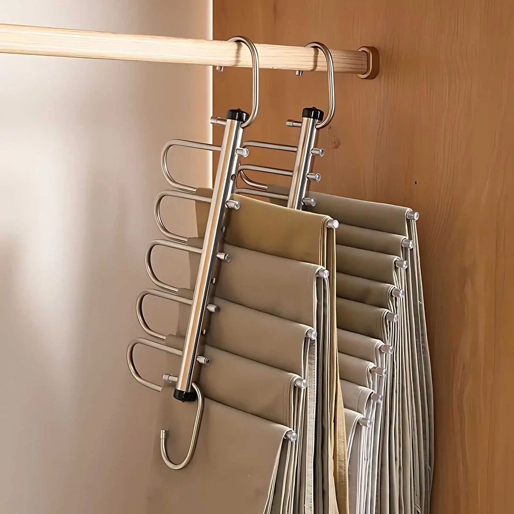 Platzsparender Kleiderbügel Organizer aus Edelstahl