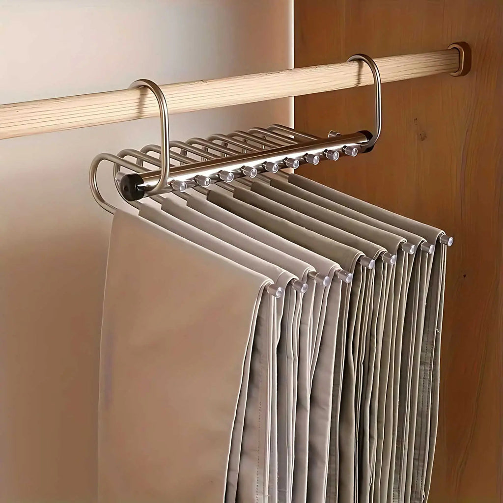 Platzsparender Kleiderbügel Organizer aus Edelstahl