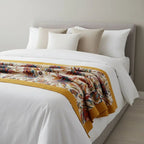 Baumwoll Musselin Decke mit Boho Muster Mehrlagige Kuscheldecke