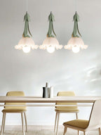 Blumen Pendelleuchte im Vintage Design Elegante Hängeleuchte