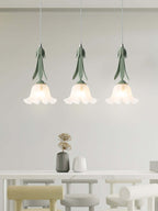 Blumen Pendelleuchte im Vintage Design Elegante Hängeleuchte