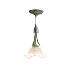 Blumen Pendelleuchte im Vintage Design Elegante Hängeleuchte