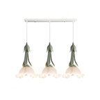 Blumen Pendelleuchte im Vintage Design Elegante Hängeleuchte