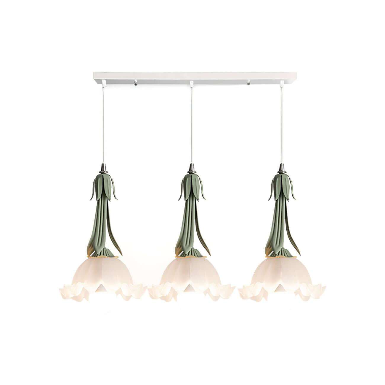 Blumen Pendelleuchte im Vintage Design Elegante Hängeleuchte
