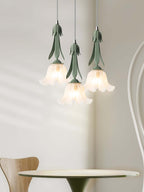 Blumen Pendelleuchte im Vintage Design Elegante Hängeleuchte