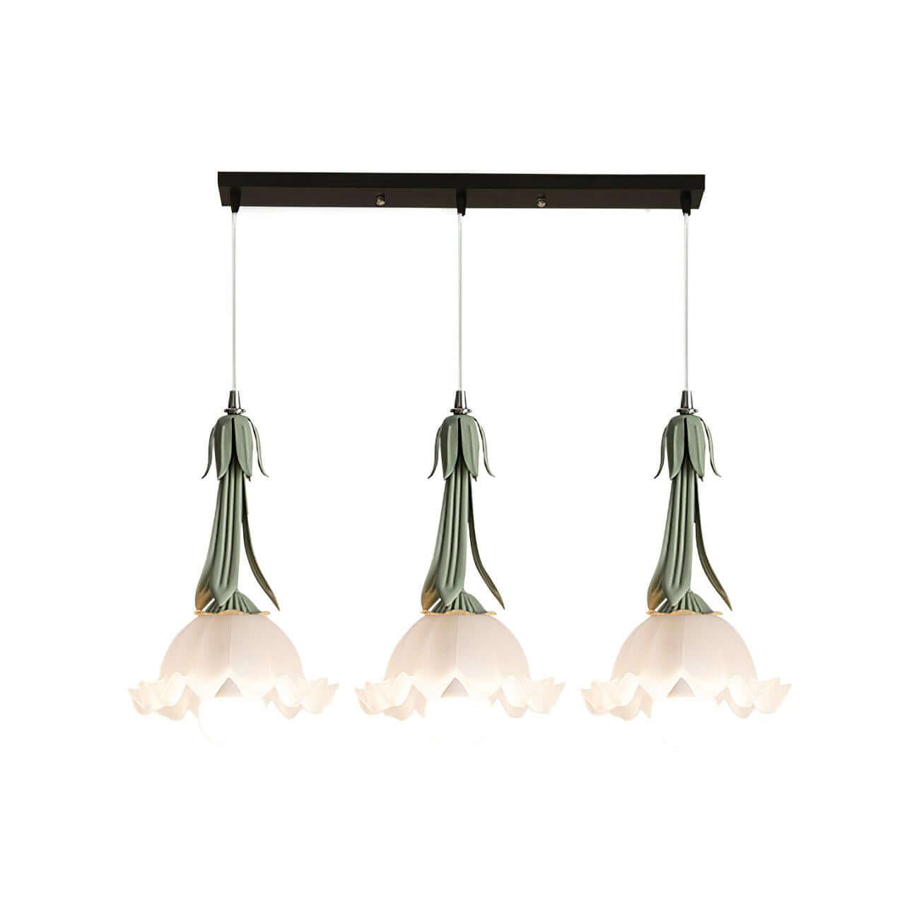 Blumen Pendelleuchte im Vintage Design Elegante Hängeleuchte