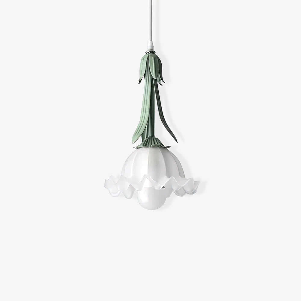 Blumen Pendelleuchte im Vintage Design Elegante Hängeleuchte
